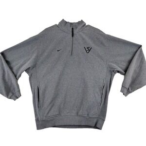 Nike Team Gray Quarter Zip Pullover Sweatshirt Men's Size M